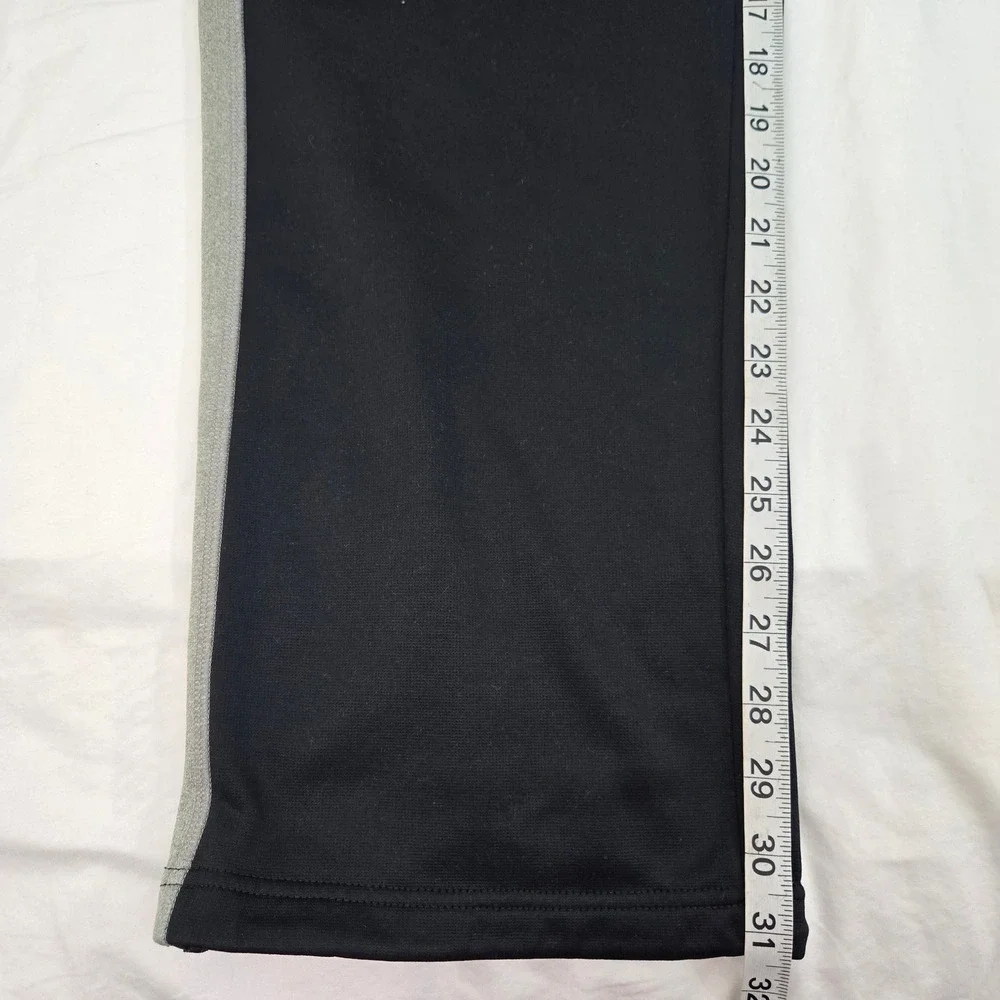 Nike Therma-FIT Mens M Black Gray Stripe Athletic Training Pants Joggers Track‎